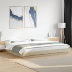 vidaXL Bedframe bewerkt hout sonoma eikenkleurig 200x200 cm, Huis en Inrichting, Slaapkamer | Bedden, Verzenden, Nieuw