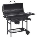 vidaXL Barbecuevat met wielen en schappen 115x85x95 cm staal, Verzenden