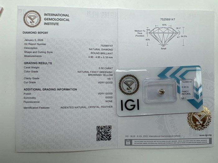 Zonder minimumprijs - 1 pcs Diamant (Natuurlijk gekleurd) -, Handtassen en Accessoires, Edelstenen