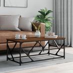 vidaXL Salontafel 100x50x40 cm bewerkt hout bruineiken, Huis en Inrichting, Tafels | Salontafels, Verzenden, Nieuw
