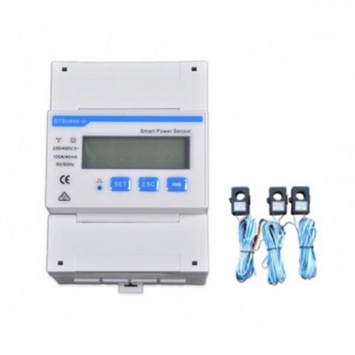 Fox DTSU666 Driefasige meter + 3x 200A CT (Energiemeters), Doe-het-zelf en Bouw, Zonnepanelen en Toebehoren, Nieuw, Verzenden