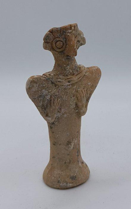 Bronstijd Terracotta Syro-hethitisch vogelkop-beeldje - 9.5, Antiek en Kunst, Antiek | Overige Antiek