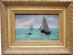 Louis Victor Gesta (1828-1894) - Sailing in the open sea, Antiek en Kunst, Kunst | Schilderijen | Klassiek