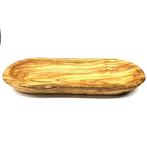 Baguette & olijfschaal van olijfhout, breed, lengte 25 cm