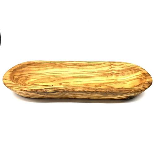 Baguette & olijfschaal van olijfhout, breed, lengte 25 cm, Huis en Inrichting, Keuken | Keukenbenodigdheden