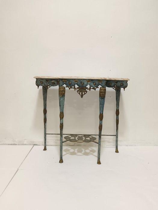 Wandtafel - Brons, Marmer - Bronzen console, Antiek en Kunst, Curiosa en Brocante