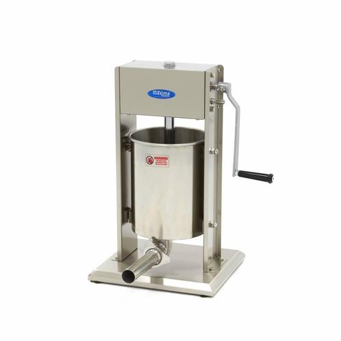 Worstenvuller - 10 L - Verticaal - incl. 4 Vulbuizen, Zakelijke goederen, Horeca | Keukenapparatuur, Nieuw in verpakking, Bakkerij en Slagerij