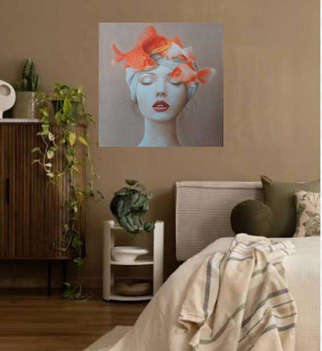 Philippe Gourdon - Dream of Fish 2, Antiquités & Art, Art | Objets design