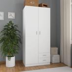 vidaXL Garde-robe Blanc 80x52x180 cm Bois, Verzenden, Neuf