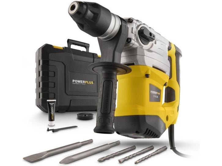 Powerplus POWX1195 - Elektrische klopboormachine - 4 in 1, Huis en Inrichting, Woonaccessoires | Overige, Zo goed als nieuw, Verzenden