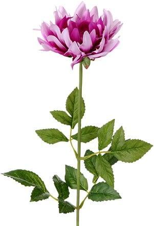 Dahlia Shaggy Purple Zijden per stuk, Huis en Inrichting, Woonaccessoires | Kunstplanten en Kunstbloemen, Nieuw