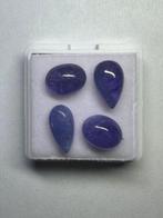 Lot de 4 cabochons de Tanzanite - 9,08ct Cabochons- 1.82 g -
