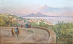 Guglielmo Giusti (1824-1916)1200 - Veduta di Napoli, Antiquités & Art, Art | Peinture | Classique