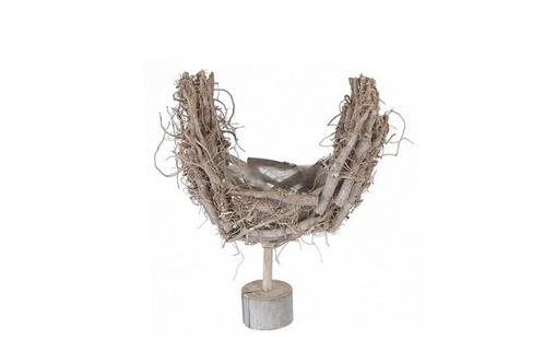 Nest frame op houten voet 30x20x45cm. whitewash Boog Arch, Hobby en Vrije tijd, Knutselen, Nieuw