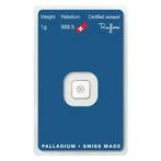 1 gram - Palladium .999 - 1 gram 9995 Palladium Bar