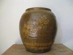 Pot - Aardewerk, Large Antique Handmade and Glazed, Antiquités & Art, Antiquités | Autres Antiquités