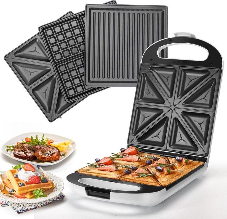 Tosti apparaat - Tosti ijzer - Contactgrill - Wafelijzer - 1, Huis en Inrichting, Woonaccessoires | Overige, Verzenden