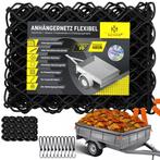 KESSER® Aanhangernet met spankabel - 1,5x2,7m - Zwart, Doe-het-zelf en Bouw, Verzenden, Nieuw