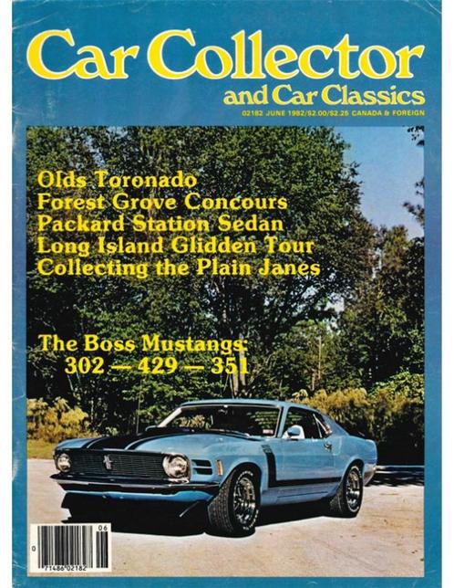 1982 CAR COLLECTOR AND CAR CLASSICS MAGAZINE 06 ENGELS, Boeken, Auto's | Folders en Tijdschriften, Ophalen of Verzenden