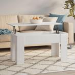 vidaXL Table basse blanc brillant 101x49x52 cm bois, Maison & Meubles, Tables | Tables de salon, Verzenden, Neuf