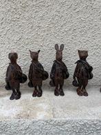 Beeldje, La chasse a court - Lot de 4 statuettes - 18 cm -
