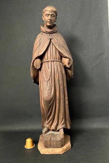 Sculpture, Saint Franciscain XVIII - 48 cm - Bois