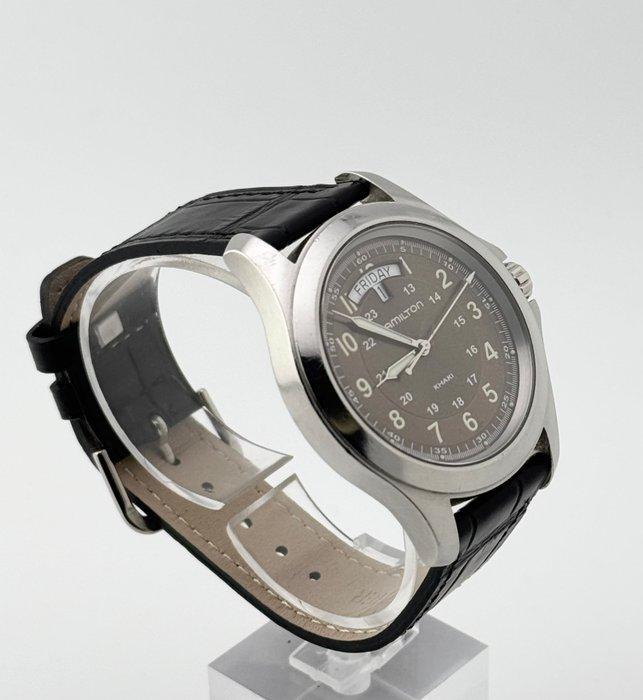 Hamilton - Khaki Field King - Zonder minimumprijs - H644510, Handtassen en Accessoires, Horloges | Heren
