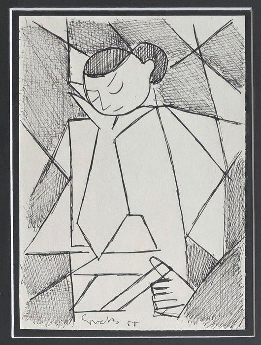 Siep Van Den Berg (1913-1998) - Lezend meisje, Antiek en Kunst, Kunst | Designobjecten