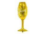 Helium Ballon Champagne Glas Leeg 80cm, Nieuw, Verzenden