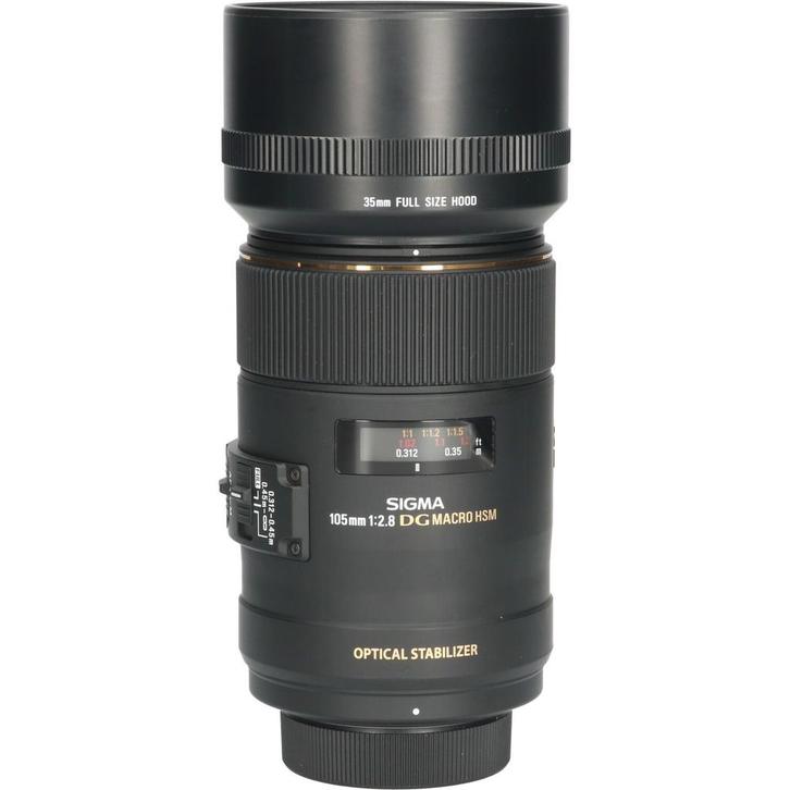 Sigma 105mm f/2.8 EX DG OS HSM Macro Nikon CM4968, Audio, Tv en Foto, Foto | Lenzen en Objectieven, Overige typen, Gebruikt, Zoom