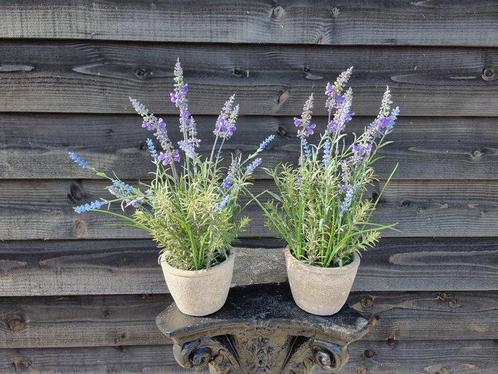 Decoratief ornament (2) - Europa - Lavendel met pot, Antiek en Kunst, Kunst | Designobjecten