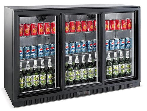 Barkoeler Zwart met 3 Schuifdeuren, Zakelijke goederen, Horeca | Keukenapparatuur, Nieuw in verpakking, Koelen en Vriezen, Verzenden