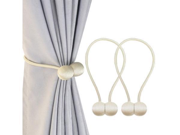 Veiling - Gordijnmagneten beige - set van 2, Huis en Inrichting, Stoffering | Gordijnen en Lamellen