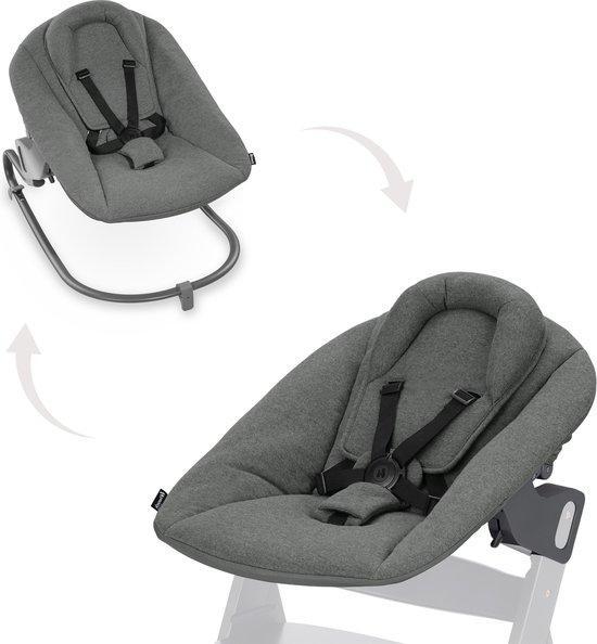 Hauck Alpha Bouncer Premium - Wipstoel - Dark Grey, Kinderen en Baby's, Babywiegjes en Ledikanten, Nieuw, Verzenden