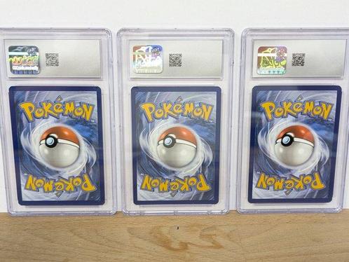 Pokémon - 3 Graded card - Squirtle, Bulbasaur, Charmander, Hobby en Vrije tijd, Verzamelkaartspellen | Pokémon