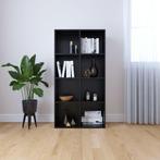 vidaXL Boekenkast/dressoir 66x30x130 cm bewerkt hout zwart, Verzenden, Nieuw