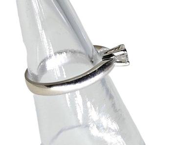 Bague - 18 carats Or blanc - 0.38ct. tw. Diamant (Naturelle)