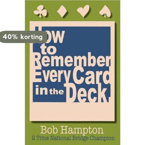 How to Remember Every Card in the Deck 9780939460496, Boeken, Overige Boeken, Gelezen, Verzenden
