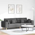 vidaXL Stoffen Sofa met kussen Donkergrijs 208 cm Stof, Huis en Inrichting, Zetels | Zetels, Verzenden, Nieuw