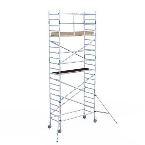 ALX rolsteiger 90 x 7,2m WH met voorloopleuning, Doe-het-zelf en Bouw, Steigers, Rolsteiger of Kamersteiger, Nieuw, 5 meter of hoger