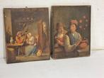 Scuola fiamminga (XIX) - Coppia di scene di genere, Antiek en Kunst