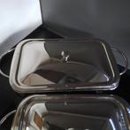 Rechaud (2) - vuurvaste oven schalen - Verzilverde rechauds