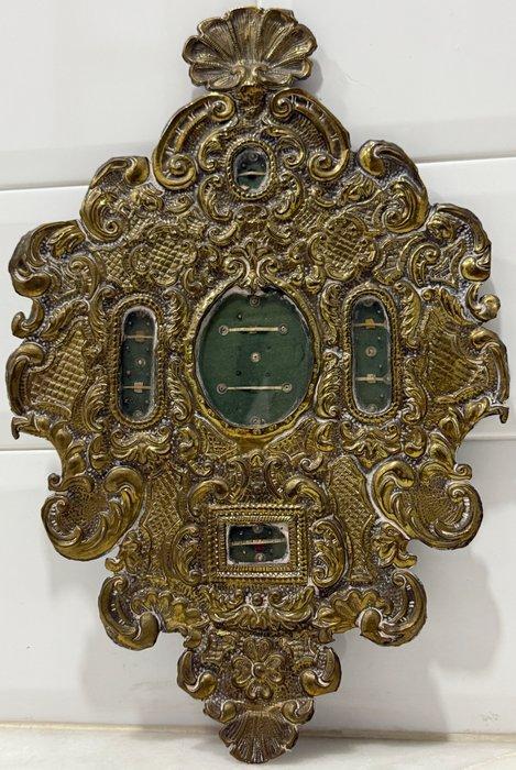 Antiek Reliekhouder - Verguld messing - 1850-1900 - Grote, Antiek en Kunst, Kunst | Niet-Westerse kunst