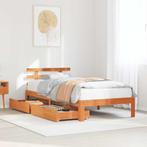 vidaXL Bedframe met lades massief grenenhout wasbruin 90x200, Huis en Inrichting, Slaapkamer | Bedden, Verzenden, Nieuw