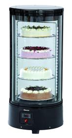 Gebaksvitrine | 72L | Zwart | +2°C/+10°C | 4 Schappen, Verzenden, Nieuw in verpakking