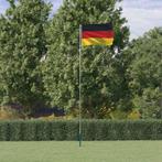 vidaXL Vlag met vlaggenmast Duitsland 5,55 m aluminium, Diversen, Verzenden, Nieuw
