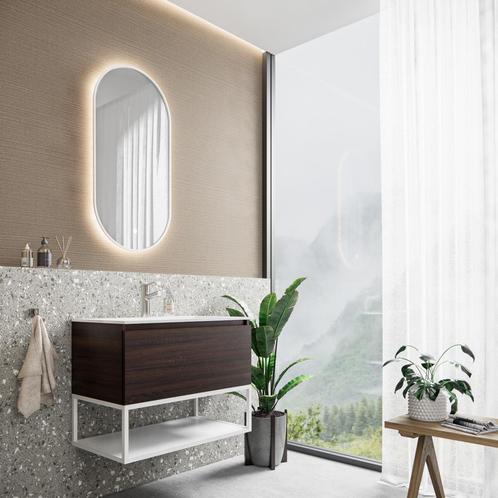 Badkamermeubelset BWS Anubis Frame 90cm 1 Lade Sonama, Doe-het-zelf en Bouw, Sanitair, Bad, Nieuw, Ophalen of Verzenden