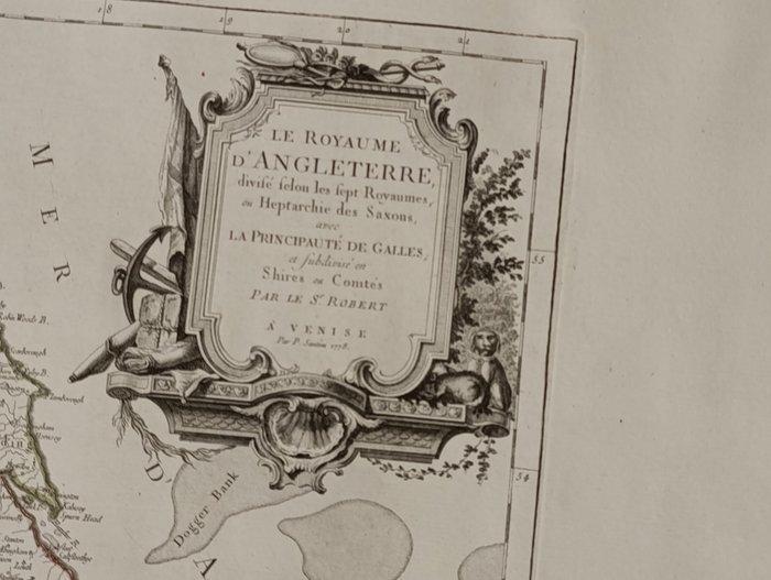 Verenigd Koninkrijk - Engeland; Santini - Le Royaume, Boeken, Atlassen en Landkaarten