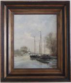 Frits Johan Goosen (1943) - Waterlandschap met schepen