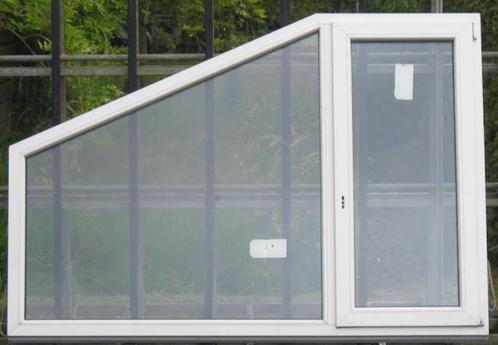 pvc raam , chassis , venster  201 x 137 / 80 wit, Doe-het-zelf en Bouw, Raamkozijnen en Schuifdeuren, Inclusief glas, Nieuw, Kunststof